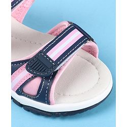 Cute Walk by Babyhug Sandals With Velcro Closure - Pink & Blue