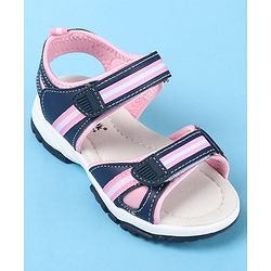 Cute Walk by Babyhug Sandals With Velcro Closure - Pink & Blue