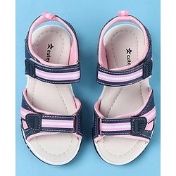 Cute Walk by Babyhug Sandals With Velcro Closure - Pink & Blue