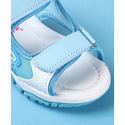 Cute Walk by Babyhug Slip On Sandals with Text Print & Velcro Closure - Pink