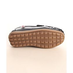 Cute Walk by Babyhug Slip On Loafers with Applique - Black