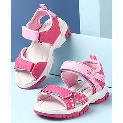 Cute Walk by Babyhug Velcro Closure Sandals - Pink