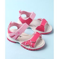 Cute Walk by Babyhug Velcro Closure Sandals - Pink