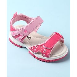 Cute Walk by Babyhug Velcro Closure Sandals - Pink