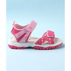 Cute Walk by Babyhug Velcro Closure Sandals - Pink