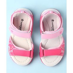 Cute Walk by Babyhug Velcro Closure Sandals - Pink