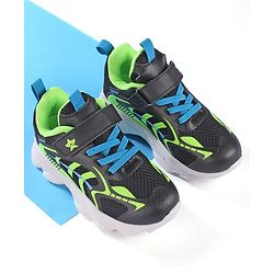 Cute Walk by Babyhug Velcro Closure Sneaker Shoes - Black