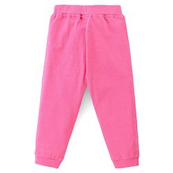 Babyhug Cotton Looper Full Length Lounge Pants Polka Dot & Cute Print Pack of 2 - Navy & Pink