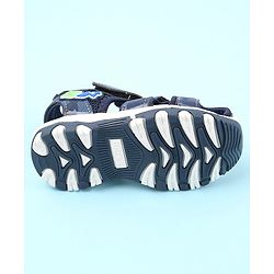 Cute Walk by Babyhug Sandals with Velcro Closure Number & Arrow Applique- Blue