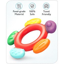 Babyhug Flower Shaped Silicone Teether - Multicolor