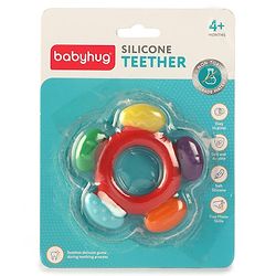 Babyhug Flower Shaped Silicone Teether - Multicolor