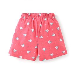 Babyhug Cotton Single Jersey Knit Shorts Floral Print Pack of 3- Multicolor