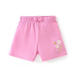 Babyhug Cotton Single Jersey Knit Shorts Floral & Polka Dot Print Pack of 3- Multicolor