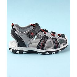 Cute Walk by Babyhug Velcro Closure Sandals - Black