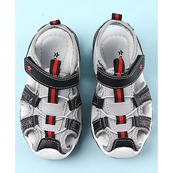 Cute Walk by Babyhug Velcro Closure Sandals - Black