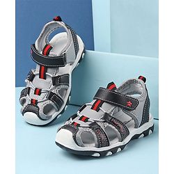 Cute Walk by Babyhug Velcro Closure Sandals - Black