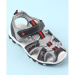 Cute Walk by Babyhug Velcro Closure Sandals - Black
