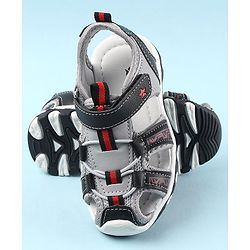 Cute Walk by Babyhug Velcro Closure Sandals - Black