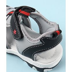 Cute Walk by Babyhug Velcro Closure Sandals - Black