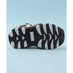 Cute Walk by Babyhug Sandals with Velcro Closure & Arrow Applique- Coffee Brown
