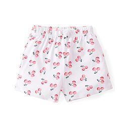 Babyhug Cotton Single Jersey Knit Shorts Polka Dot Print Pack of 3 - Pink Peach & White