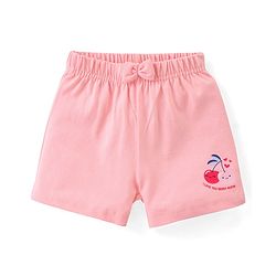 Babyhug Cotton Single Jersey Knit Shorts Polka Dot Print Pack of 3 - Pink Peach & White