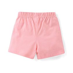 Babyhug Cotton Single Jersey Knit Shorts Polka Dot Print Pack of 3 - Pink Peach & White