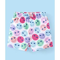 Babyhug Cotton Knit Shorts Floral Print Pack of 3- Multicolor