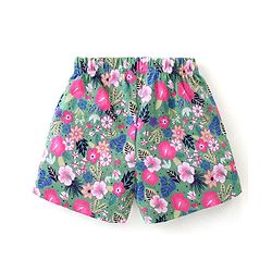 Babyhug Cotton Shorts with Floral Print Pack of 3 - Multicolour