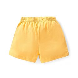 Babyhug Cotton Single Jersey Knit Shorts Polka Dot & Palm Tree Print Pack of 3 - Pink Peach & Yellow