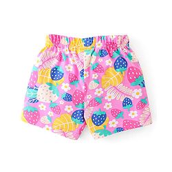 Babyhug Cotton  Knit Shorts Floral Print Pack of 3 - Multicolor