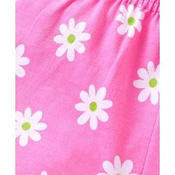 Babyhug Cotton Knit   Shorts Floral & Strawberry Print  Bow Applique Pack of 3 -  Multicolour