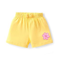 Babyhug Cotton Knit Shorts With Polka Dot Print & Bow Applique Pack of 3 - Multicolor