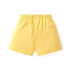 Babyhug Cotton Knit Shorts With Polka Dot Print & Bow Applique Pack of 3 - Multicolor