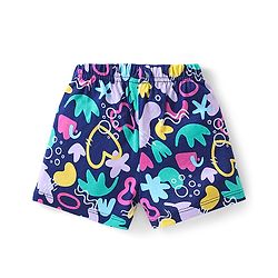 Babyhug Cotton Knit Shorts With Polka Dot Print & Bow Applique Pack of 3 - Multicolor