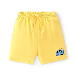 Babyhug Cotton Knit Shorts Beach Print Pack of 3 - Yellow Blue & Green