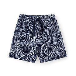 Babyhug Cotton Single Jersey Knit Knee Length Shorts Tropical Theme Pack Of 3 - White Green & Blue