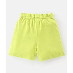 Babyhug Cotton Single Jersey Knit Shorts Striped & Camouflage Print Pack Of 3 - Blue White & Green