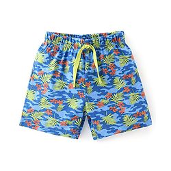Babyhug Cotton Knit Knee Length Striped Shorts Tropical Camo Print Pack of 3 - Multicolour