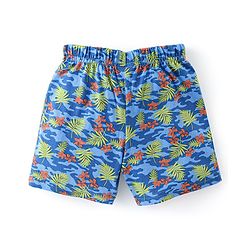 Babyhug Cotton Knit Knee Length Striped Shorts Tropical Camo Print Pack of 3 - Multicolour