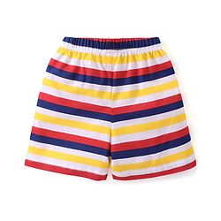 Babyhug Cotton Knit Shorts Surfboard Print Pack of 3 - Multicolour
