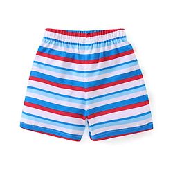 Babyhug Cotton Knit Shorts With Boat Print Pack of 3 - Multicolour