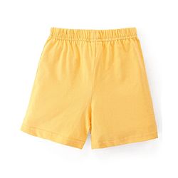 Babyhug Cotton Single Jersey Knit Shorts Fish Print Pack Of 3 - Blue & Yellow