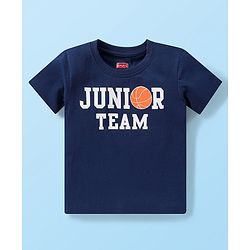 Babyhug 100% Cotton Knit Half Sleeves T-Shirts Sports Theme Pack of 3 - Multicolor