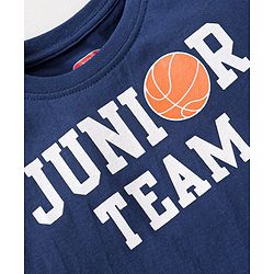 Babyhug 100% Cotton Knit Half Sleeves T-Shirts Sports Theme Pack of 3 - Multicolor