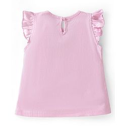 Babyhug 100% Cotton Knit Frill Sleeves Top With Floral Print Pack Of 3 - Multicolor