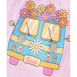 Babyhug 100% Cotton Knit Frill Sleeves Top With Floral Print Pack Of 3 - Multicolor
