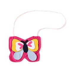 Babyhug Cotton Jersey Frill Sleeves Polka Dot Print Frock with Butterfly  Shaped Sling - Pink