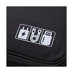 Babyhug Multifunctional Portable Travel Toiletry Bag with Straps - Black