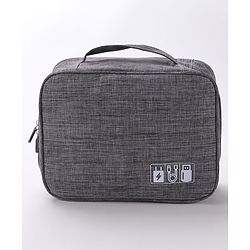 Babyhug Multifunctional Portable Travel Toiletry Bag with Straps - Black
